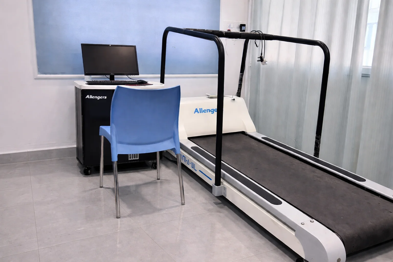 hospital in Koppa – cardiology test setup ECG machine