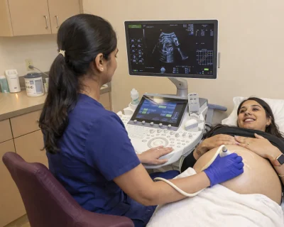 Modern diagnostic equipment at Shalini Diagnostics